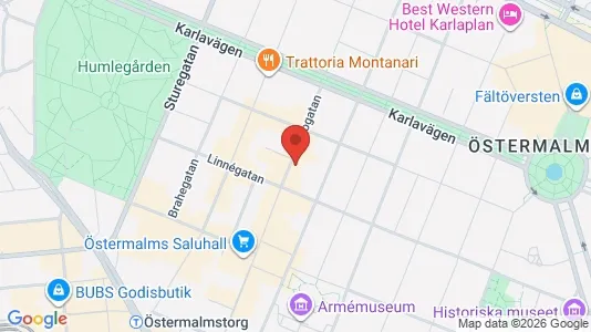 Apartments for rent i Östermalm - kort over placeringen