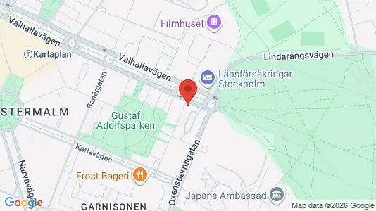 Apartments for rent i Östermalm - kort over placeringen