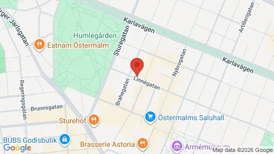 Apartments for rent i Östermalm - kort over placeringen