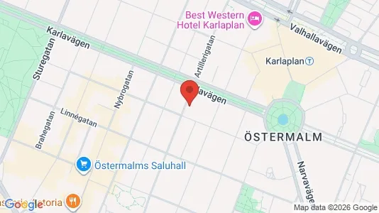 Apartments for rent i Östermalm - kort over placeringen