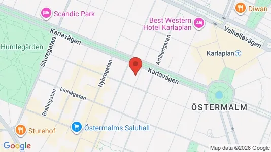 Apartments for rent i Östermalm - kort over placeringen
