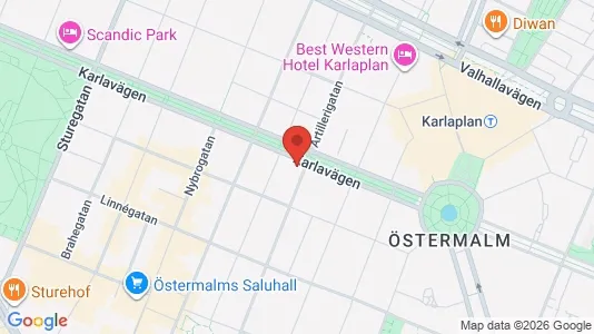 Apartments for rent i Östermalm - kort over placeringen
