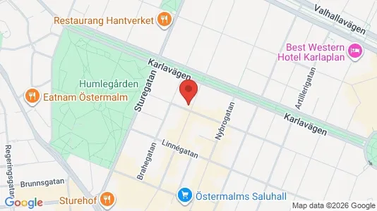 Apartments for rent i Östermalm - kort over placeringen