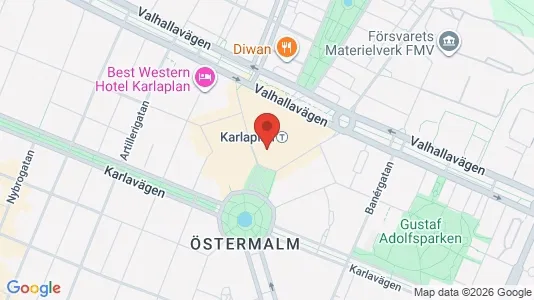Apartments for rent i Östermalm - kort over placeringen