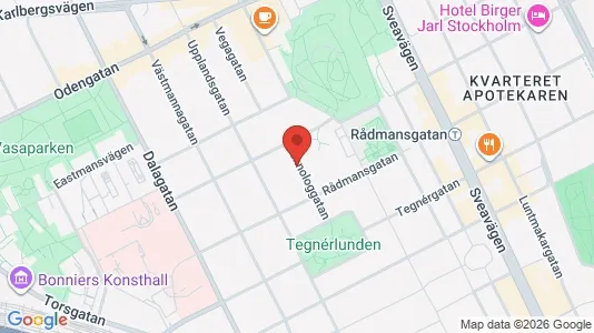 Apartments for rent i Vasastan - kort over placeringen