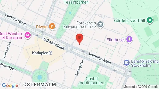 Apartments for rent i Gärdet/Djurgården - kort over placeringen