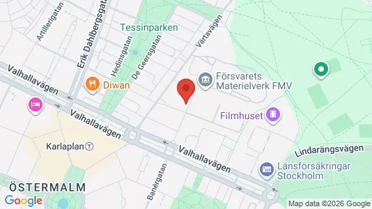 Apartments for rent i Gärdet/Djurgården - kort over placeringen