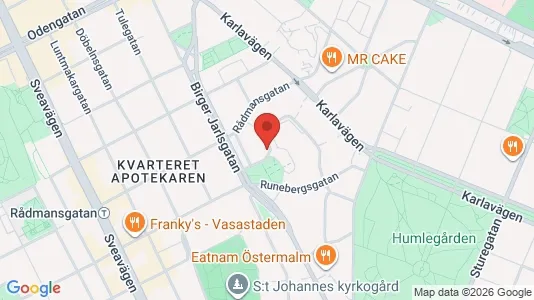 Apartments for rent i Östermalm - kort over placeringen