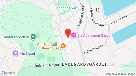 Apartments for rent i Gärdet/Djurgården - kort over placeringen