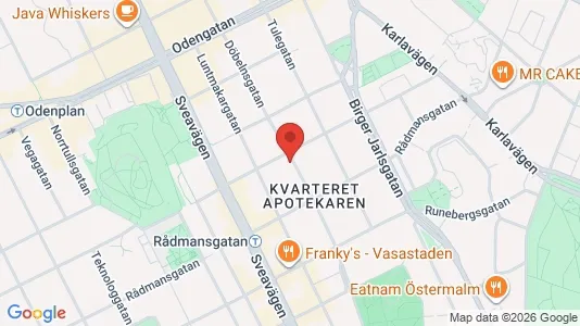 Apartments for rent i Vasastan - kort over placeringen