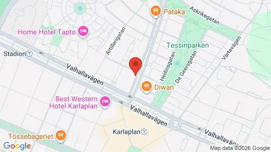Apartments for rent i Gärdet/Djurgården - kort over placeringen