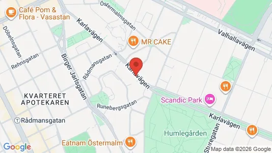 Apartments for rent i Östermalm - kort over placeringen