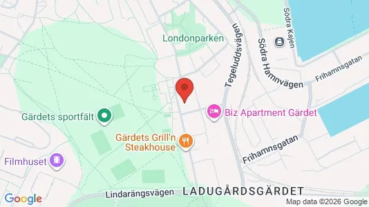Apartments for rent i Gärdet/Djurgården - kort over placeringen