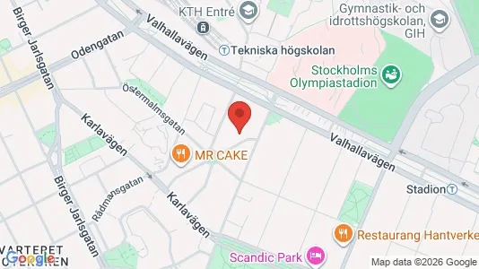 Apartments for rent i Östermalm - kort over placeringen