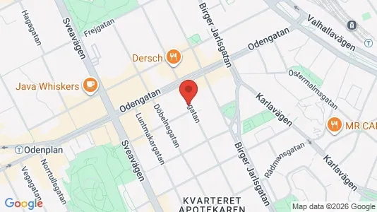 Apartments for rent i Vasastan - kort over placeringen