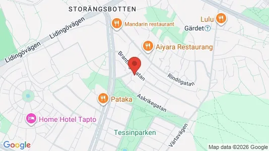 Apartments for rent i Gärdet/Djurgården - kort over placeringen