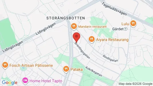 Apartments for rent i Gärdet/Djurgården - kort over placeringen