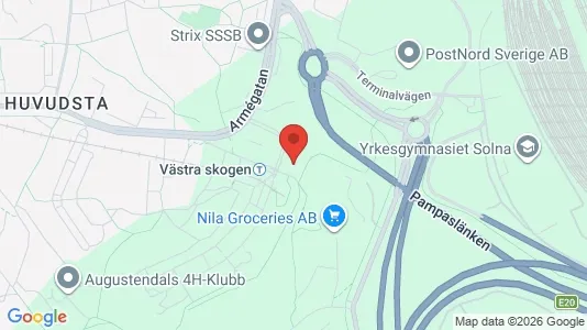 Apartments for rent i Solna - kort over placeringen