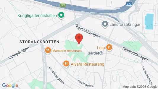 Apartments for rent i Gärdet/Djurgården - kort over placeringen