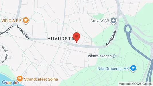 Apartments for rent i Solna - kort over placeringen