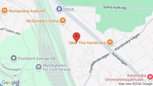 Apartments for rent i Solna - kort over placeringen