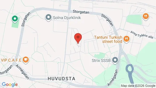 Apartments for rent i Solna - kort over placeringen