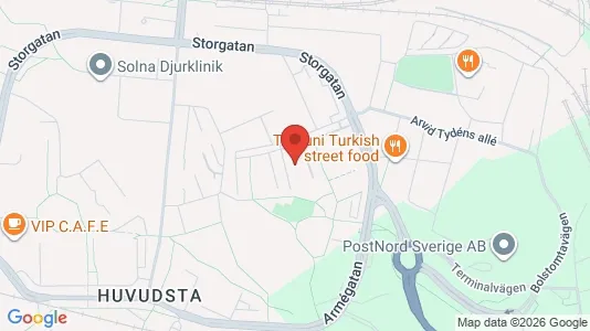 Apartments for rent i Solna - kort over placeringen