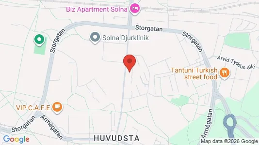 Apartments for rent i Solna - kort over placeringen