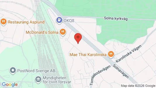 Apartments for rent i Solna - kort over placeringen