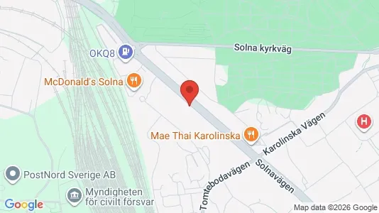 Apartments for rent i Solna - kort over placeringen