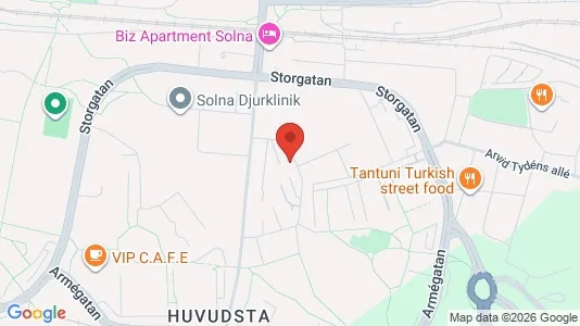 Apartments for rent i Solna - kort over placeringen