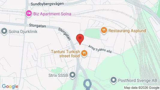 Apartments for rent i Solna - kort over placeringen