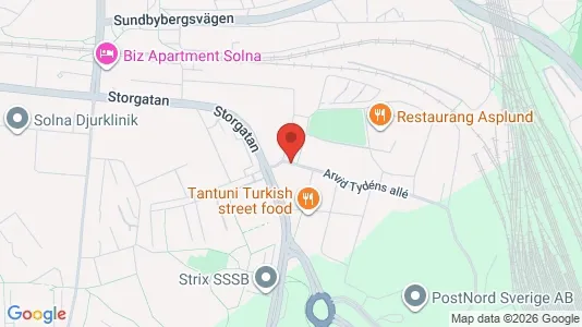 Apartments for rent i Solna - kort over placeringen