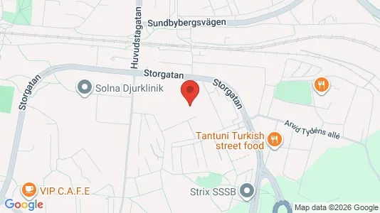 Apartments for rent i Solna - kort over placeringen