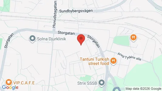 Apartments for rent i Solna - kort over placeringen