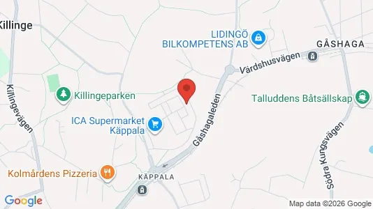 Apartments for rent i Lidingö - kort over placeringen