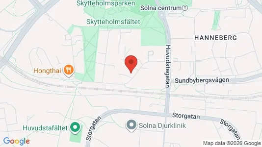 Apartments for rent i Solna - kort over placeringen