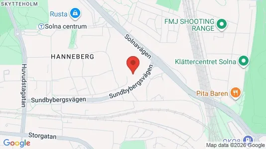 Apartments for rent i Solna - kort over placeringen