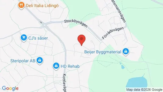 Apartments for rent i Lidingö - kort over placeringen