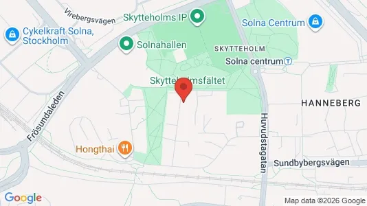 Apartments for rent i Solna - kort over placeringen