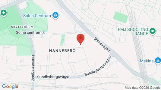 Apartments for rent i Solna - kort over placeringen