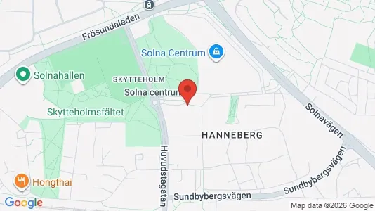 Apartments for rent i Solna - kort over placeringen