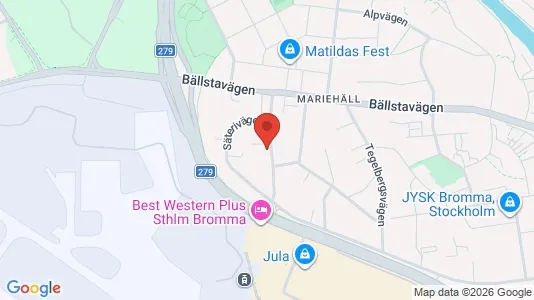 Apartments for rent i Stockholm West - kort over placeringen