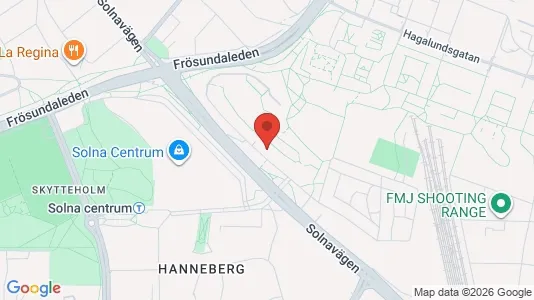Apartments for rent i Solna - kort over placeringen