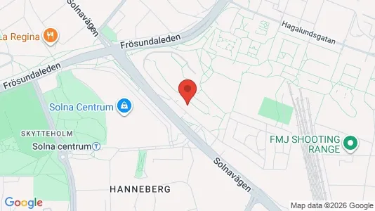 Apartments for rent i Solna - kort over placeringen