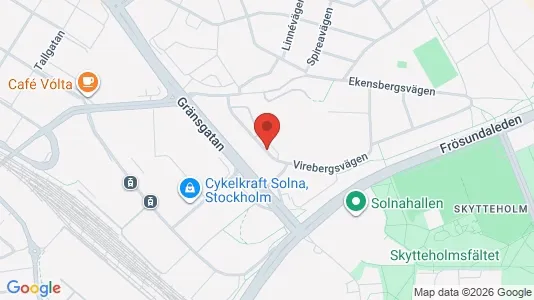 Apartments for rent i Solna - kort over placeringen