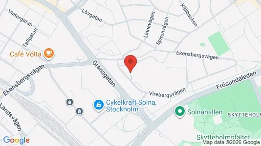 Apartments for rent i Solna - kort over placeringen