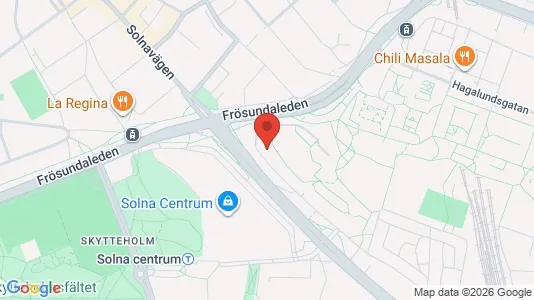 Apartments for rent i Solna - kort over placeringen