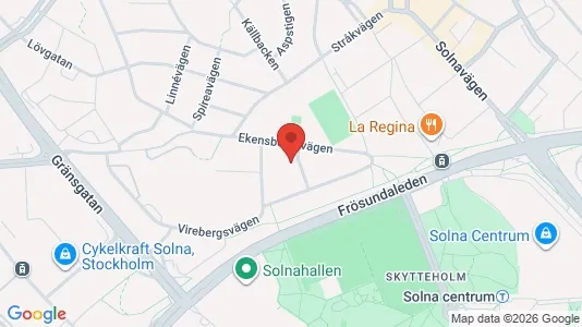 Apartments for rent i Solna - kort over placeringen