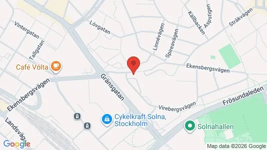 Apartments for rent i Solna - kort over placeringen